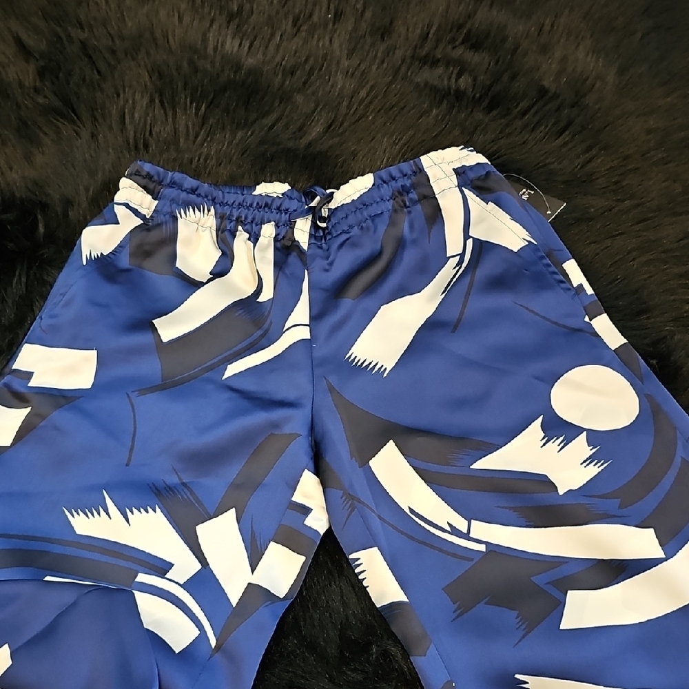Ralph Lauren Blue Abstract Patterned Pants - Picture 4 of 7
